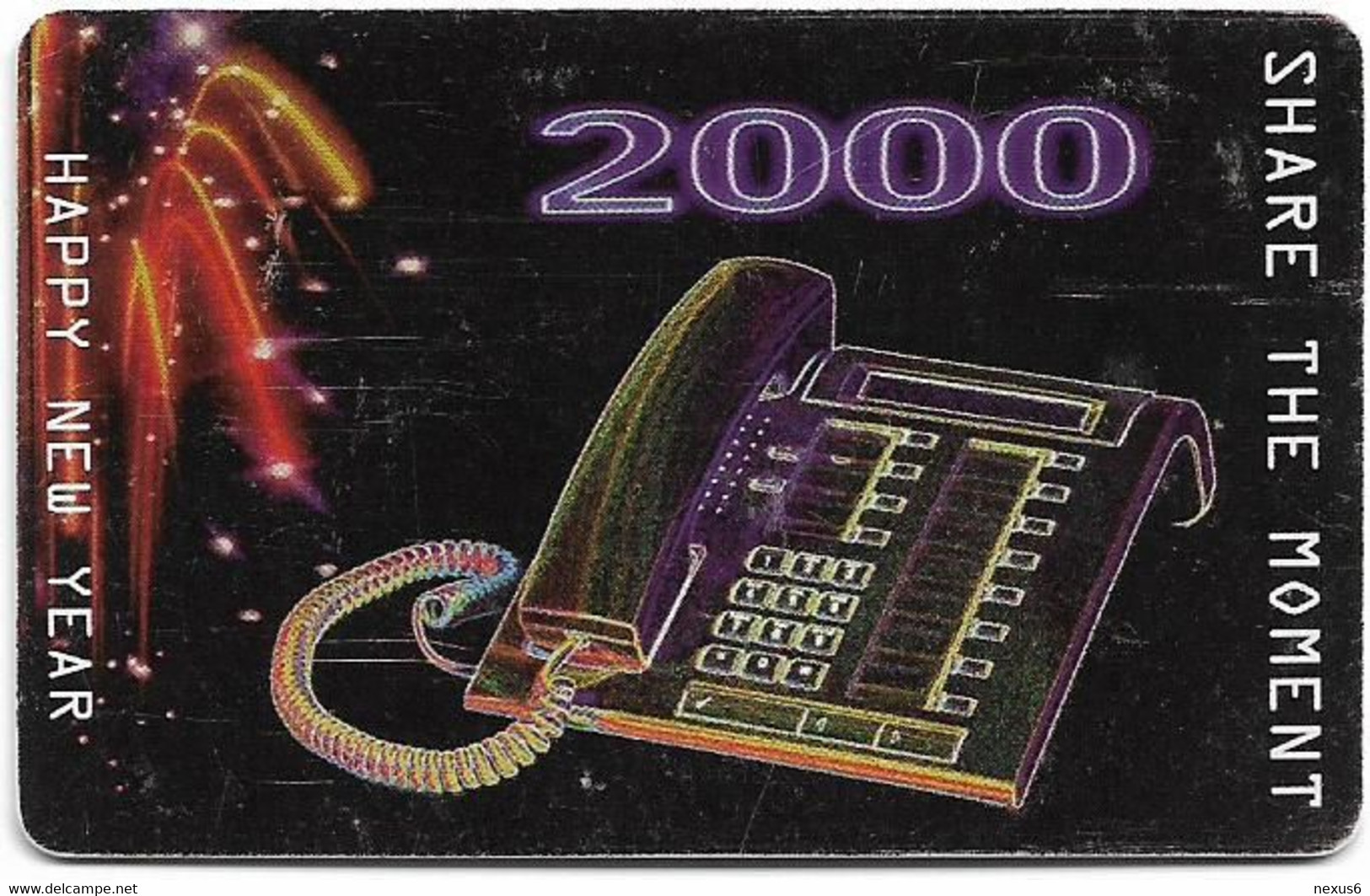 Namibia - Telecom Namibia - Millennium 2000 - Happy New Year, Solaic, 1999, 10$, Used - Namibia