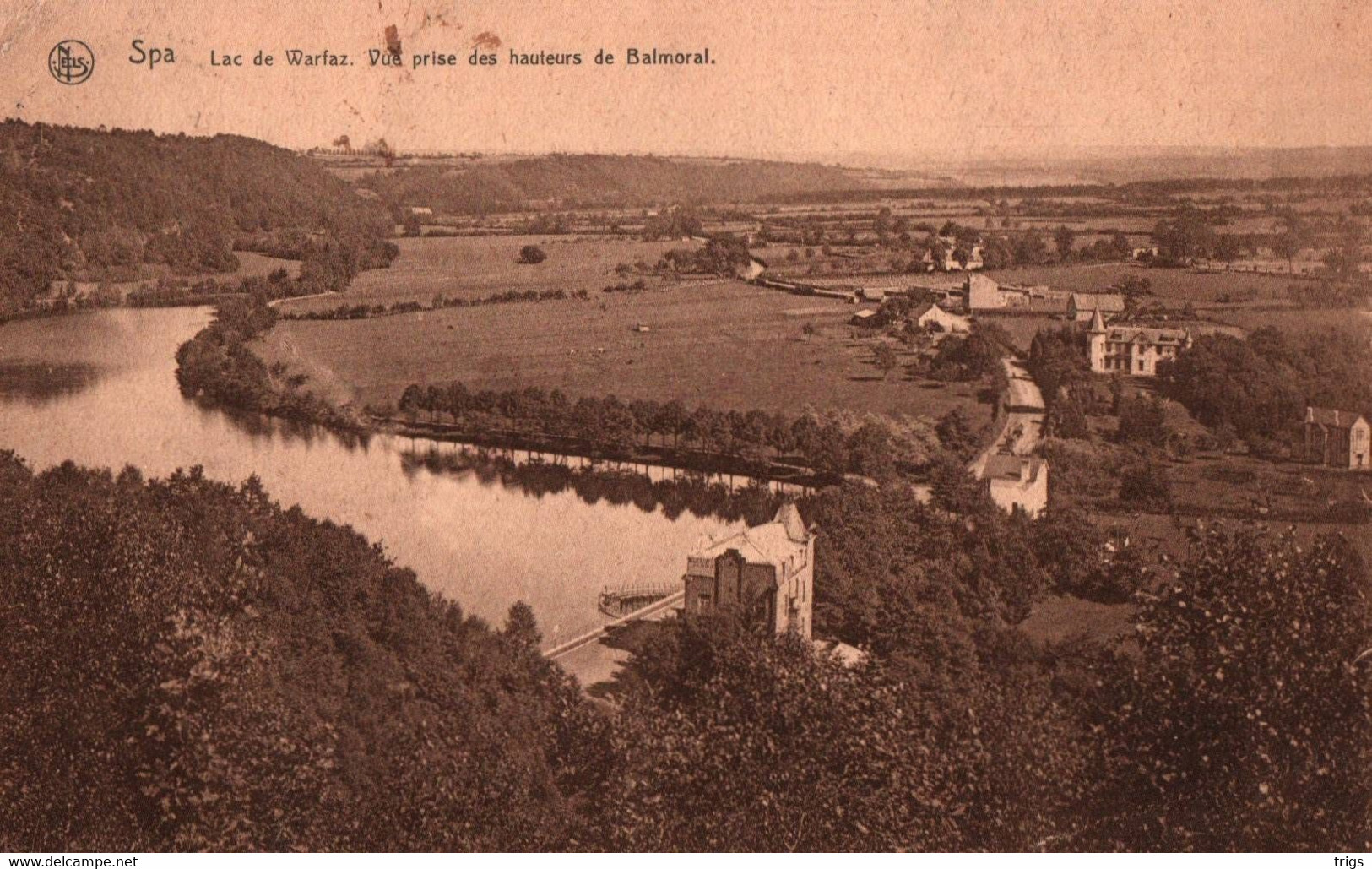 Spa - Lac De Warfaz, Vue Prise Des Hauteurs De Balmoral - Spa