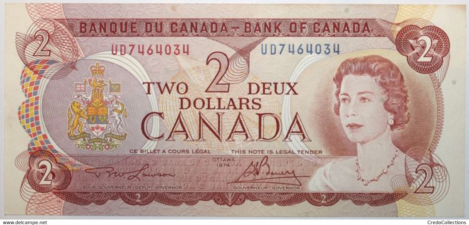 Canada - 2 Dollars - 1974 - PICK 86a - SPL - Canada