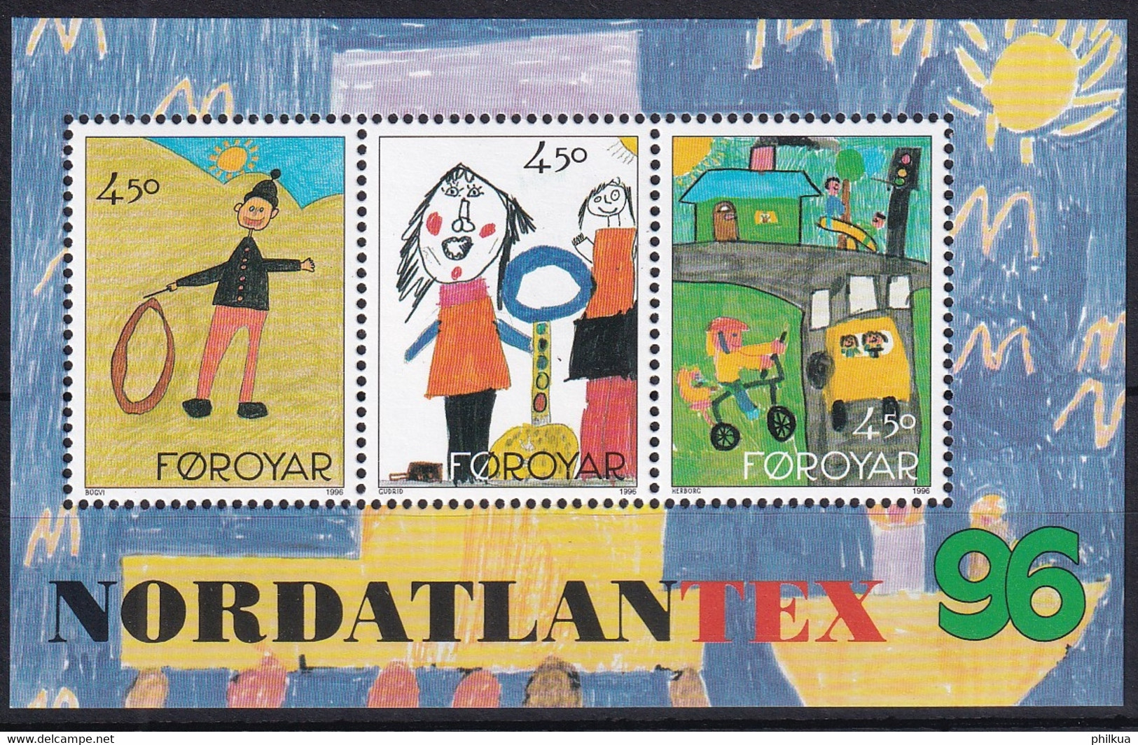 MiNr. 300 - 302 (Block 8) Dänemark Färöer 1996, 7. Juni. Blockausgabe  Postfrisch/**/MNH - Féroé (Iles)