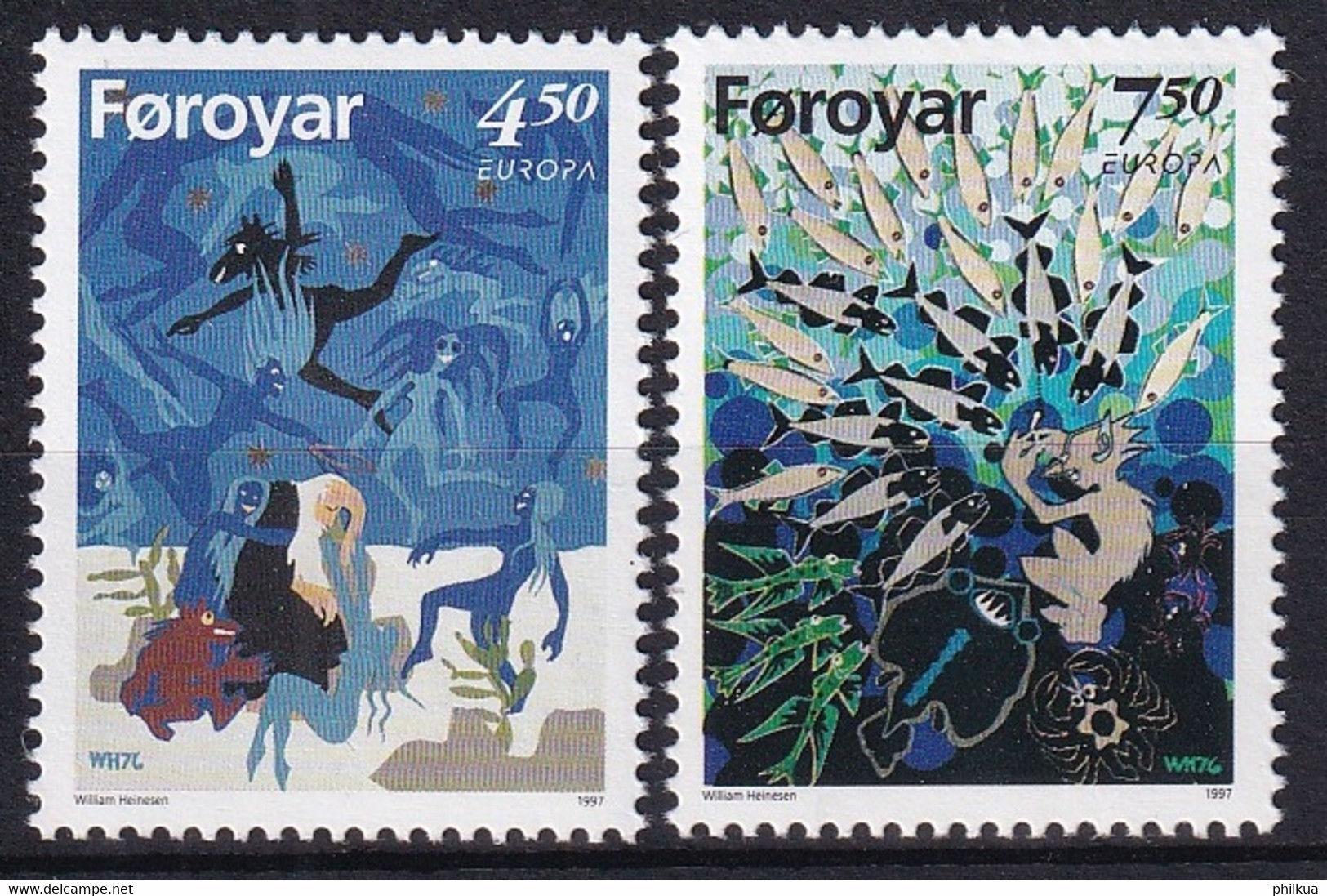 MiNr. 317 - 318 Dänemark Färöer 1997, 20. Mai. Europa: Sagen Und Legenden  Postfrisch/**/MNH - Féroé (Iles)