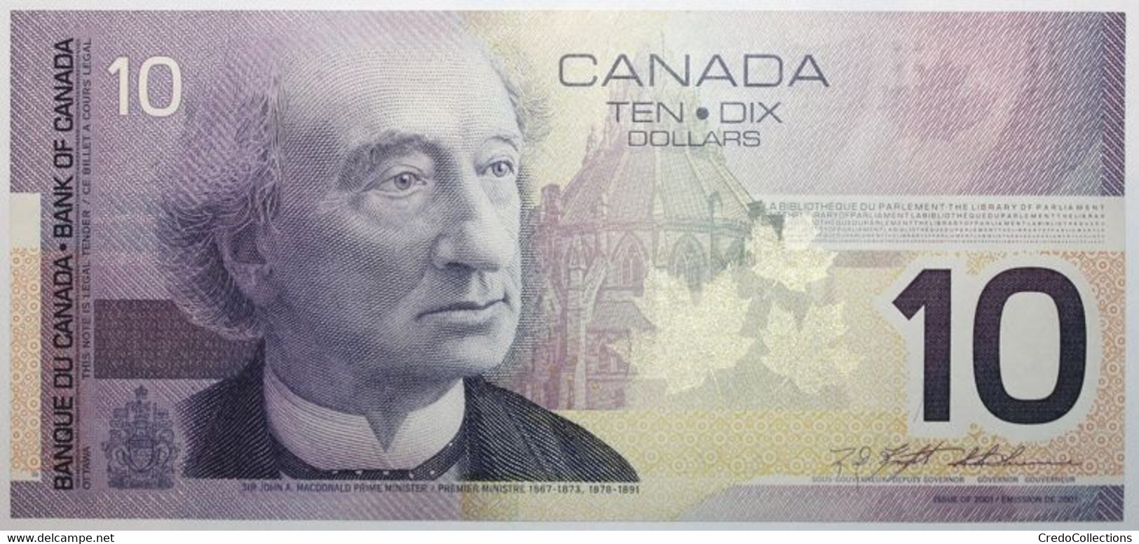 Canada - 10 Dollars - 2000 - PICK 102a - SPL - Canada