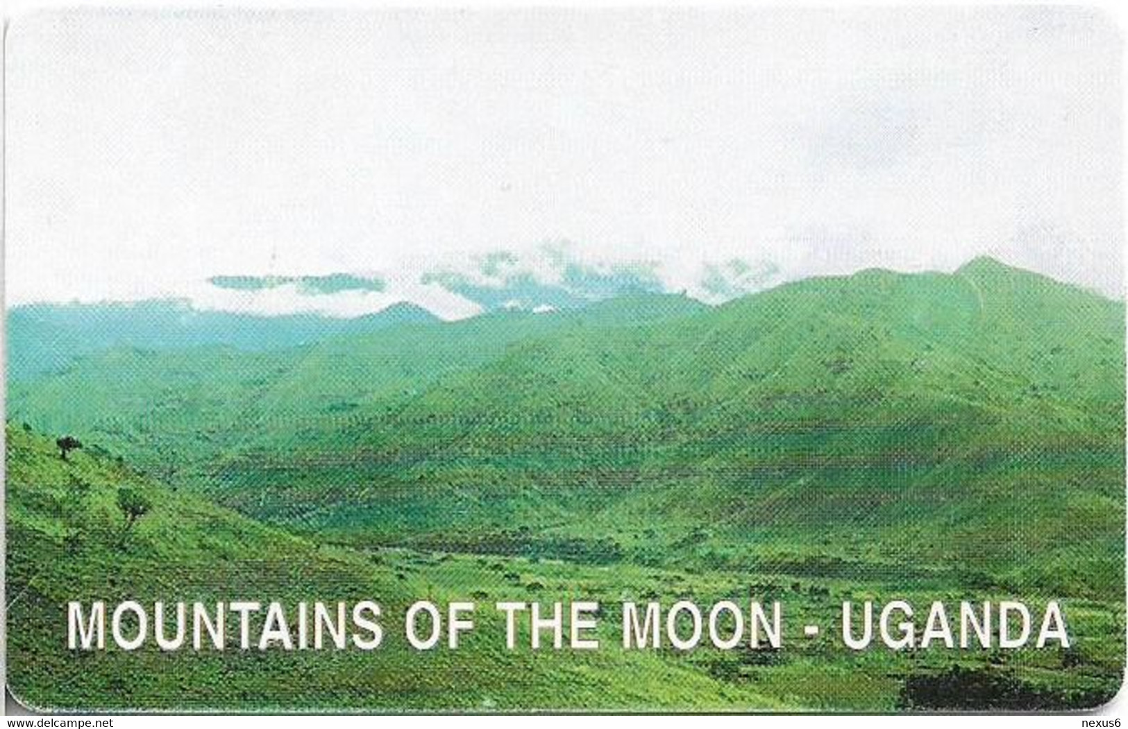 Uganda - UPTC - The Mountains Of The Moon, Gem1B Not Symmetr. White/Gold, 10U, 200.000ex, Used - Oeganda