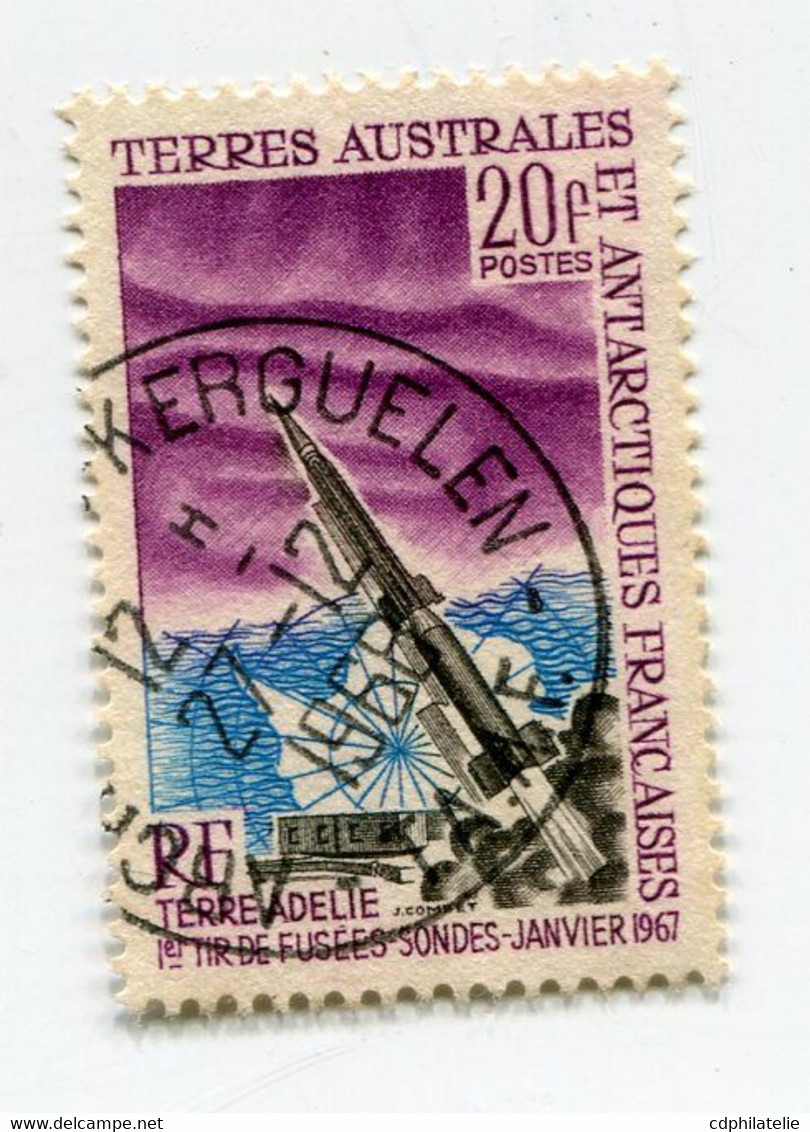 T. A. A. F. N°23 OBLITERE PREMIER TIR DE FUSEE SONDE - Used Stamps