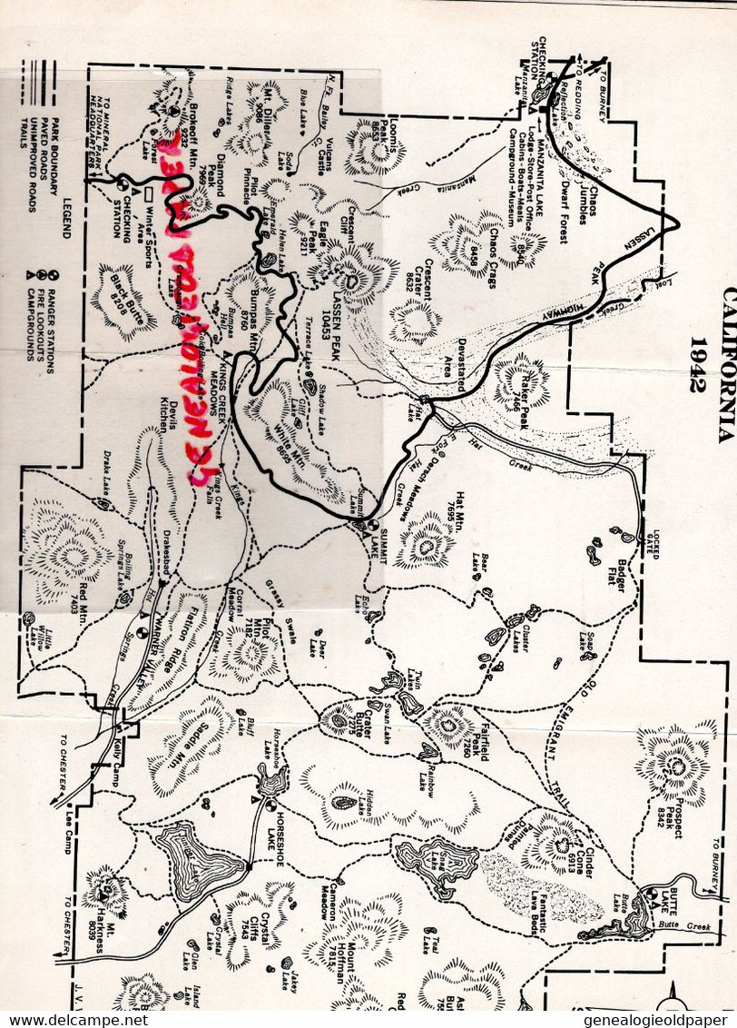 AMERIQUE ETATS UNIS -RARE DEPLIANT TOURISTIQUE ISLE ROYALE NATIONAL PARL-MICHIGAN DRURY DIRECTOR-