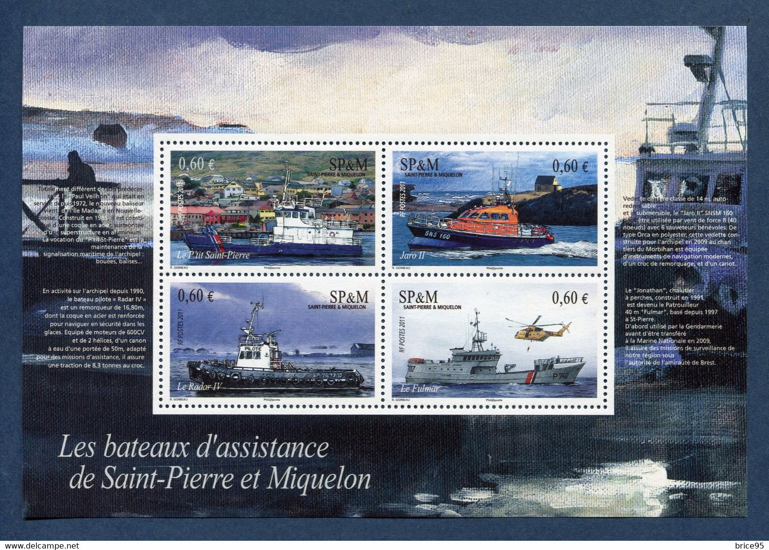 Saint Pierre Et Miquelon - YT Bloc N° 17 ** - Neuf Sans Charnière - 2011 - Blokken & Velletjes