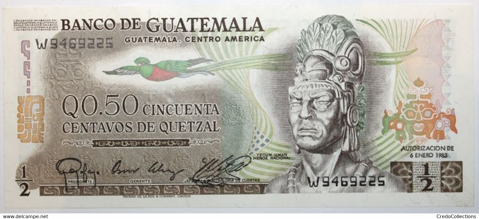 Guatemala - 0,5 Quetzal - 1983 - PICK 58c6.2 - NEUF - Guatemala