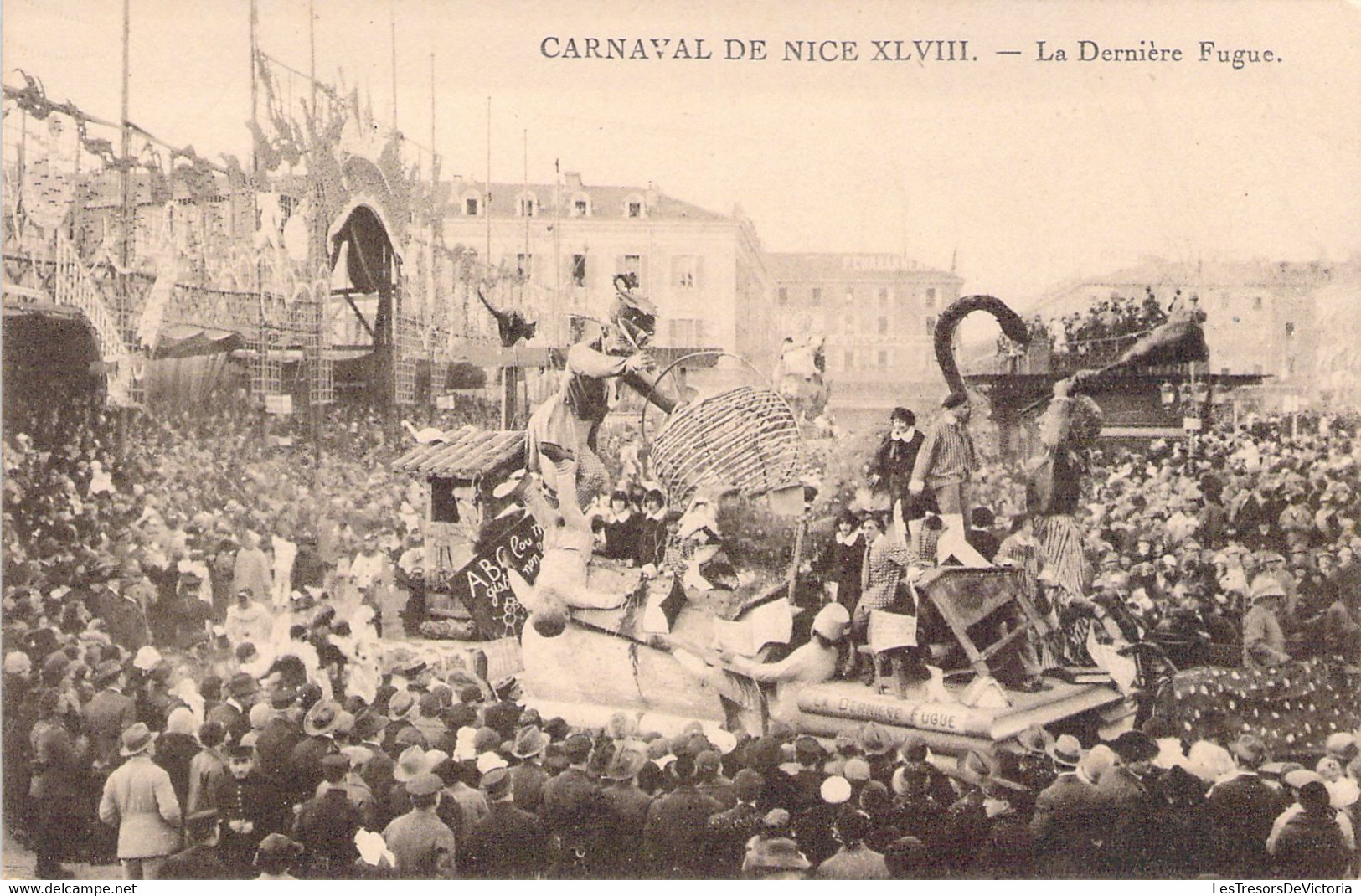 FRANCE - 06 - NICE - Carnaval - La Dernière Fugue - Char  -  Carte Postale Ancienne - Carnevale