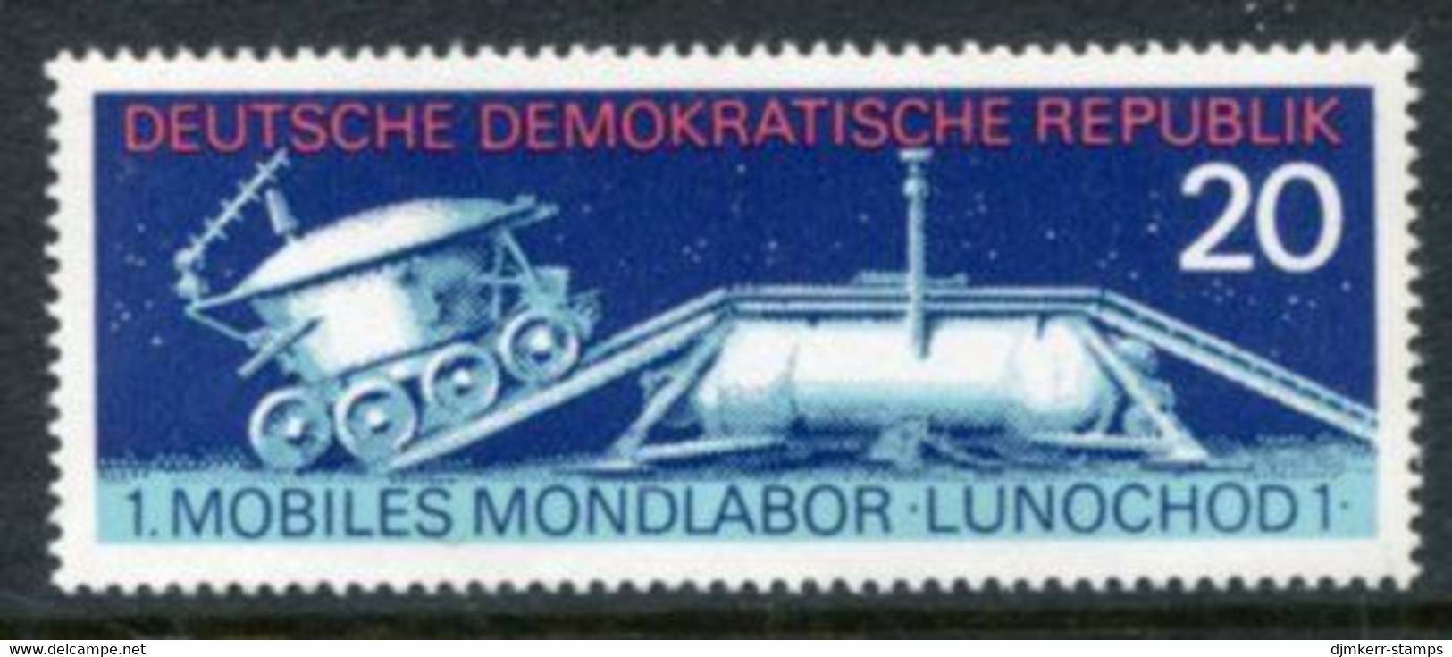 DDR / E. GERMANY 1971 Lunochod-1 Lunar Vehicle MNH / **.  Michel 1659 - Unused Stamps