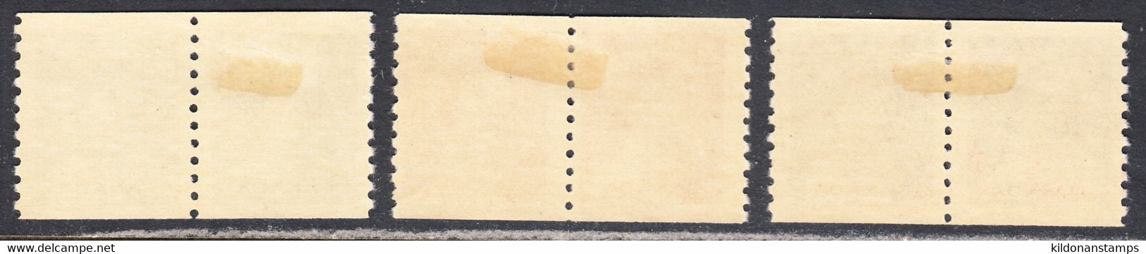 Canada 1953 Coils, Mint Mounted, Sc# 331-333, SG - Rollen