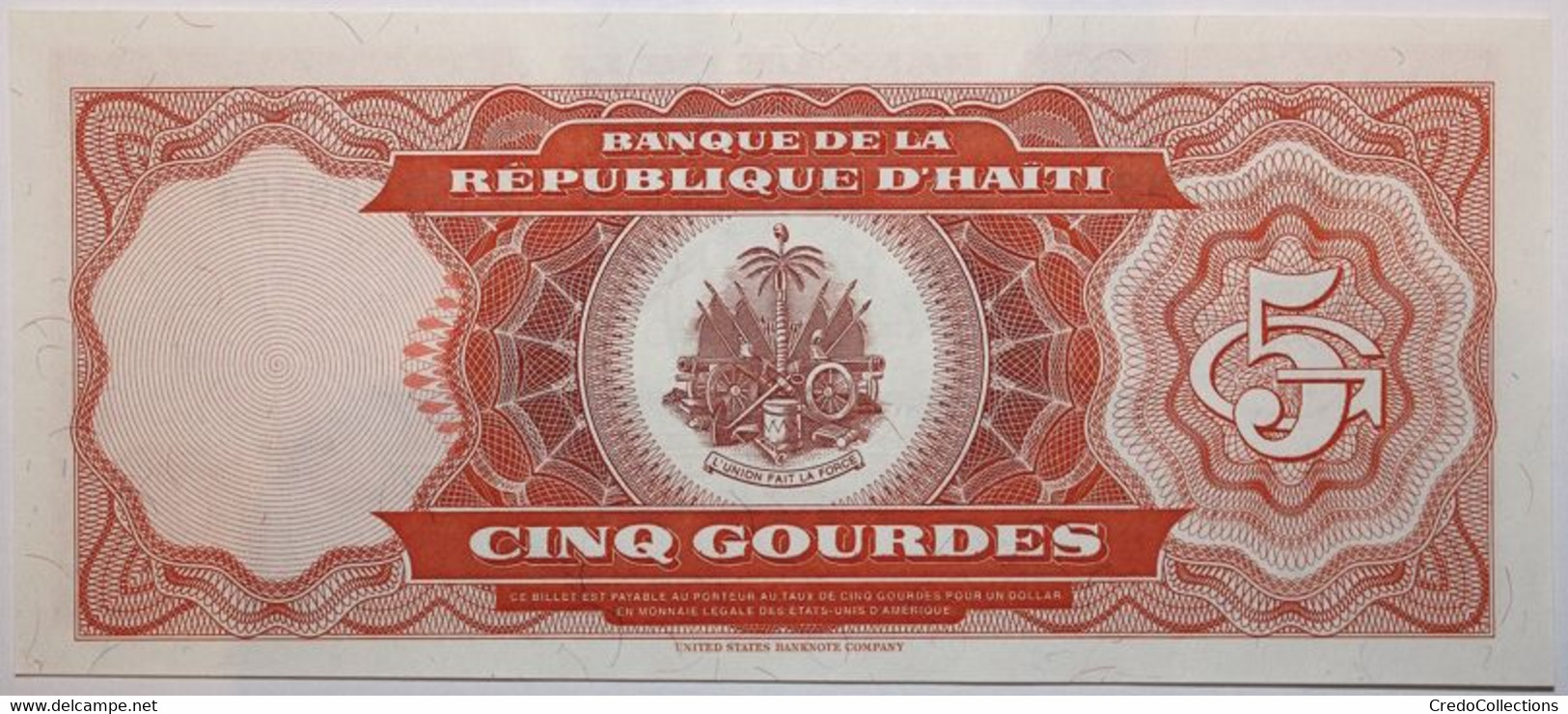 Haïti - 5 Gourdes - 1989 - PICK 255a.2 - NEUF - Haïti