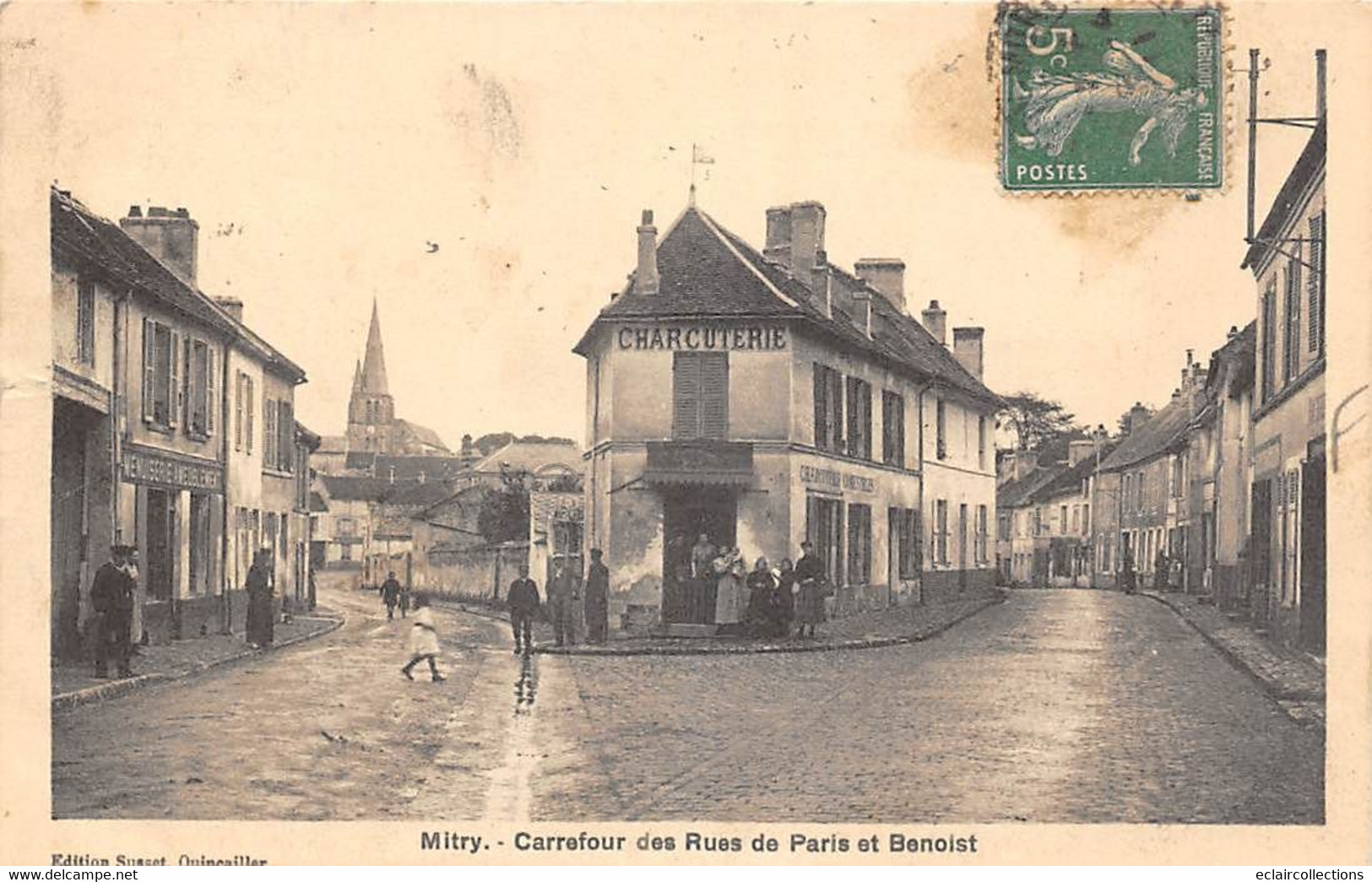 Mitry Mory            77        Carrefour Des Rues De Paris Et Benoist           (voir Scan) - Mitry Mory