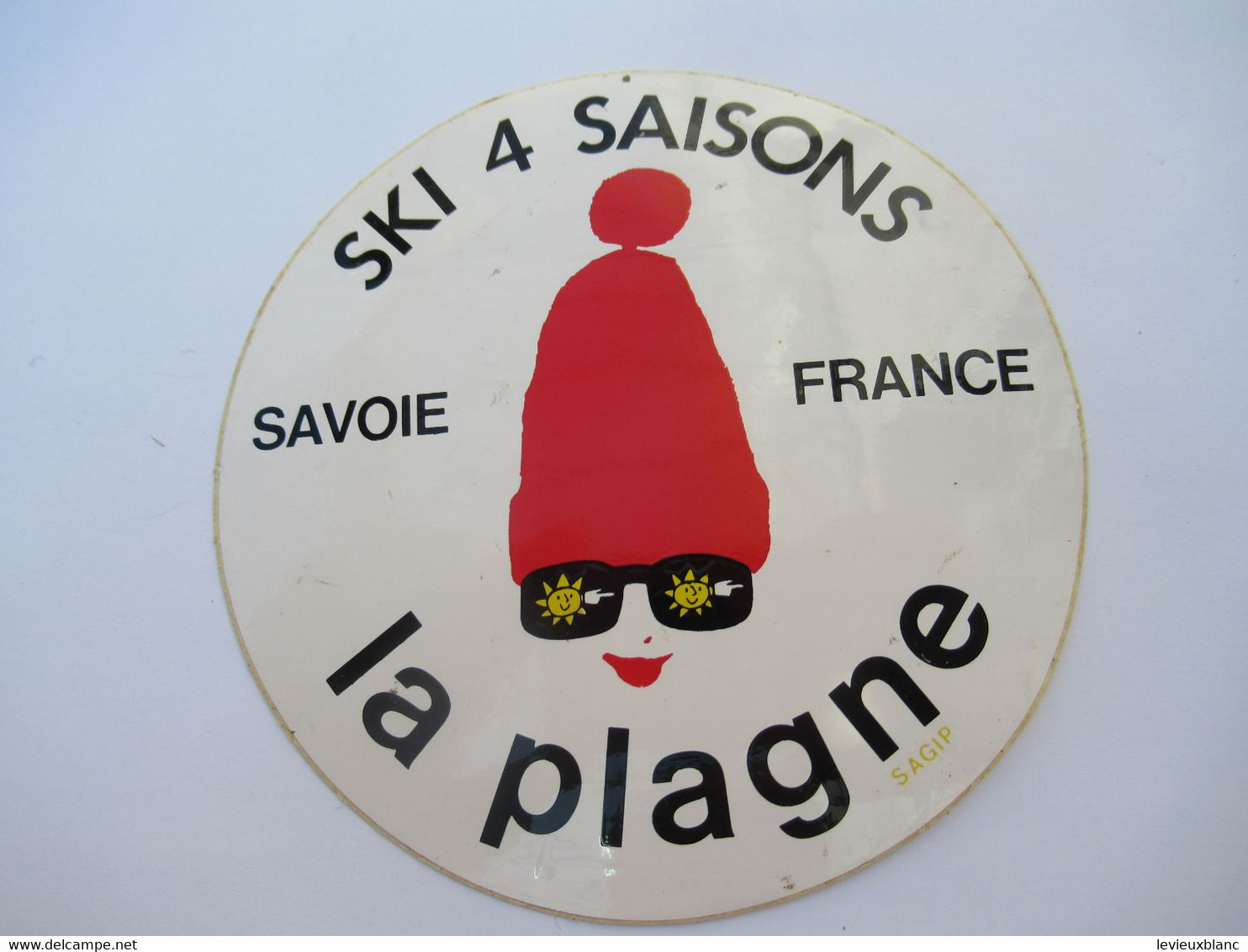 SPORT  /Auto-collant Publicitaire Ancien /Ski 4 Saisons LA PLAGNE/ Savoie France / Vers 1980- 1985    ACOL204 - Stickers
