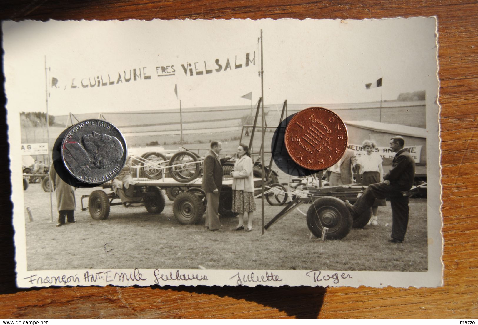 176/ GOUVY - FOIRE AGRICOLE 8/5/1953-Ets Guillaume Fres Vielsalm(photo-carte) - Foires