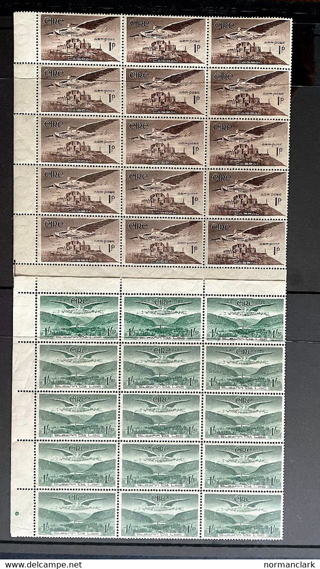 IRELAND 1948-65 COLLECTION OF AIRMAIL ISSUES  MINT & VERY FINE USED U/M (44) - Luftpost