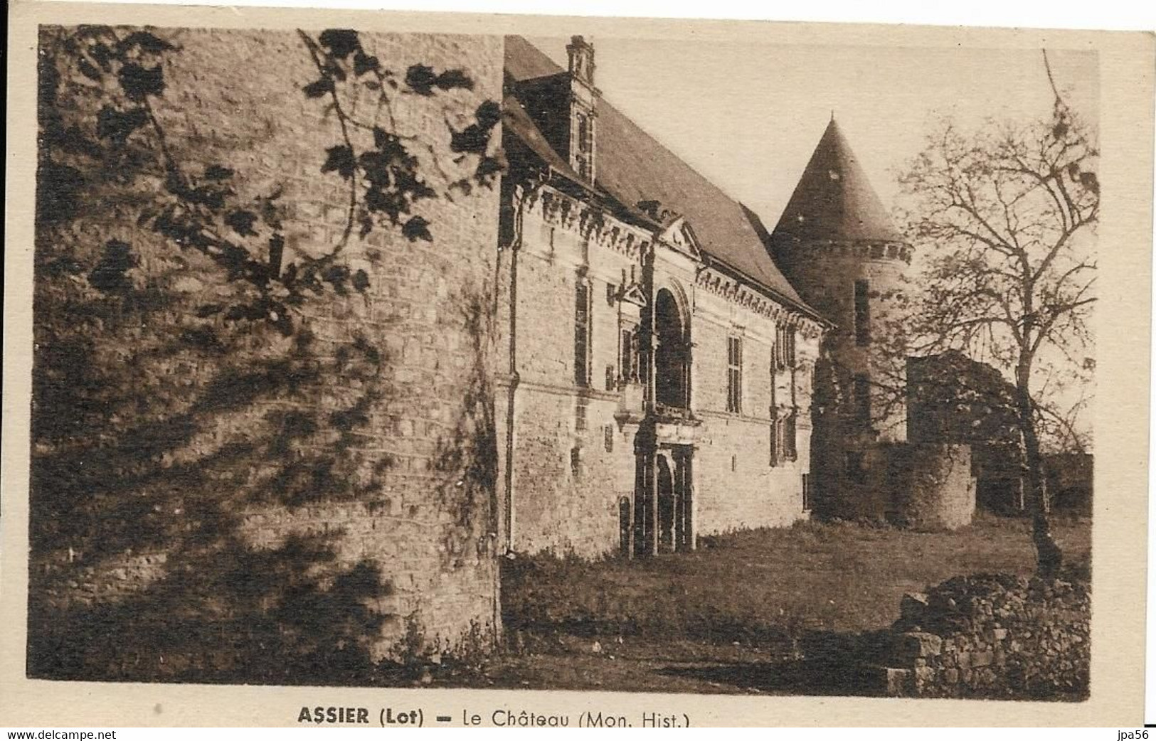 46- LOT ASSIER Cpa - Le Château Mon Hist - Assier