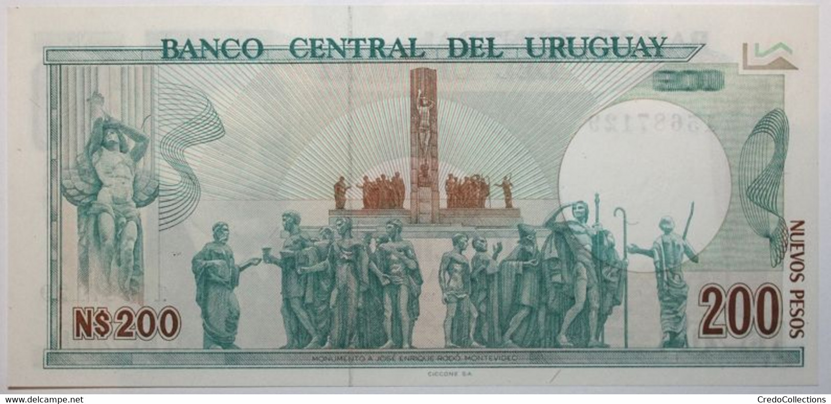 Uruguay - 200 Nuevos Pesos - 1986 - PICK 66a - NEUF - Uruguay