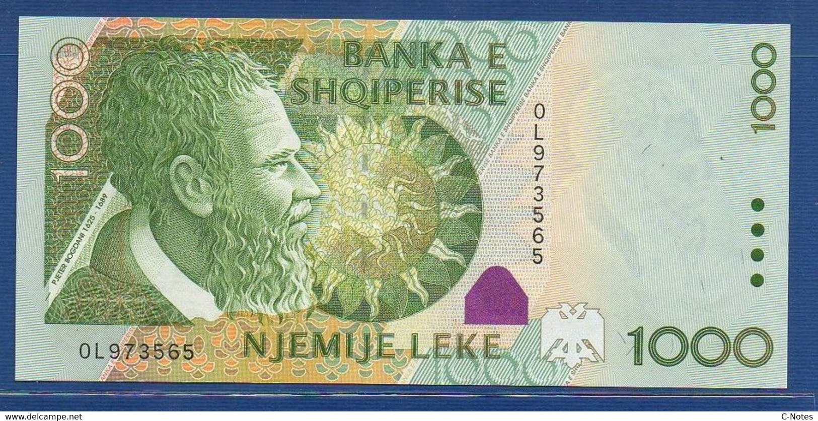 ALBANIA - P.69 – 1.000 1000 LEKE 2001 UNC, Serie OL973565 - Albanien