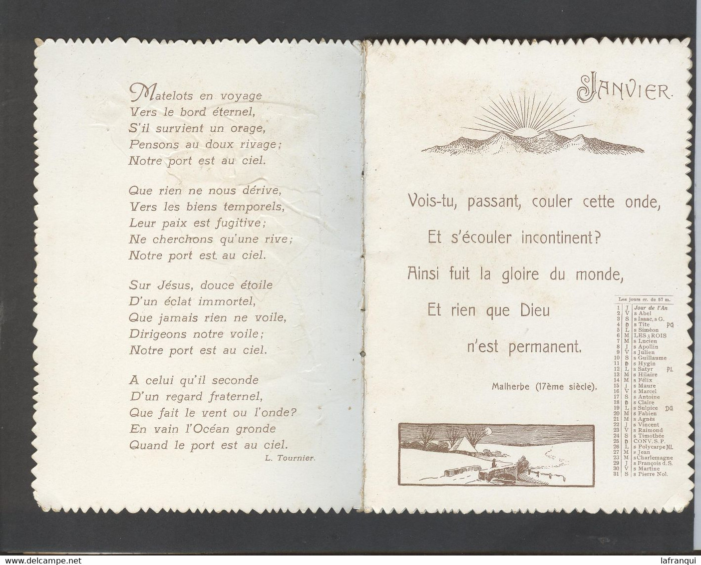 Themes Div-ref NN866- Calendriers - Petit  Calendrier Complet - Bonne Année 1914- ( 8 Scans )- - Petit Format : 1901-20