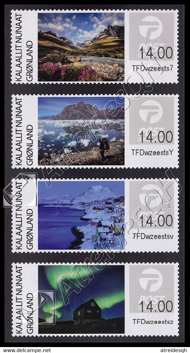 [Q] Groenlandia / Greenland 2018: ATM Paesaggi / Scenery ** - Machine Stamps