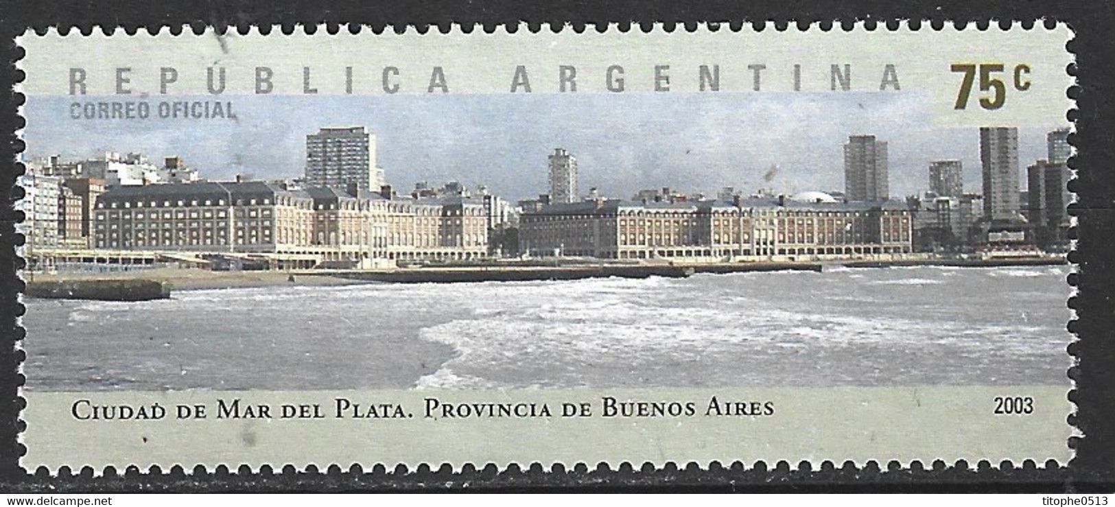 ARGENTINE. N°2408 Oblitéré De 2003. Mar Del Plata. - Usados