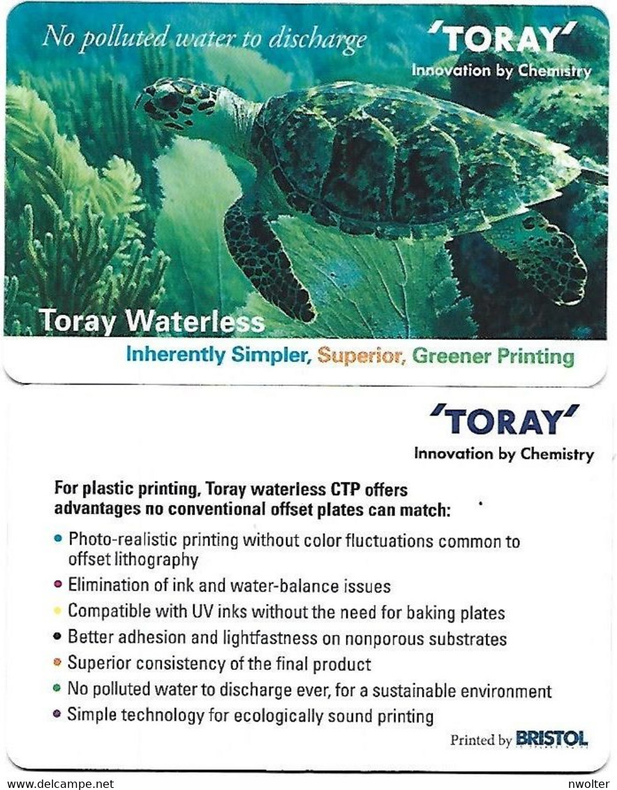 @ + Carte Démonstration Toray - Tortue Marine - Schildpadden