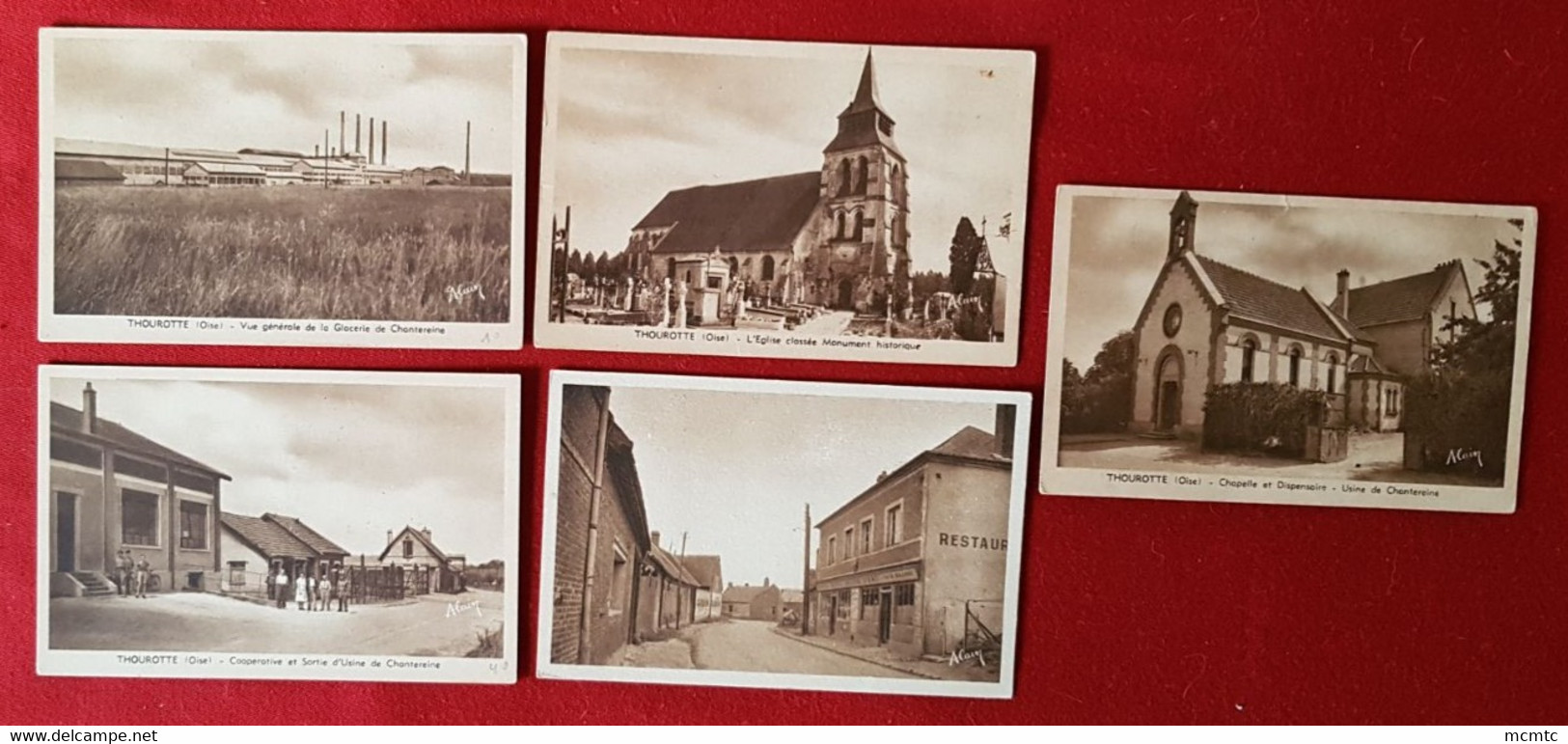 11  Cartes -  Thourotte  -( 60. Oise ) - Thourotte