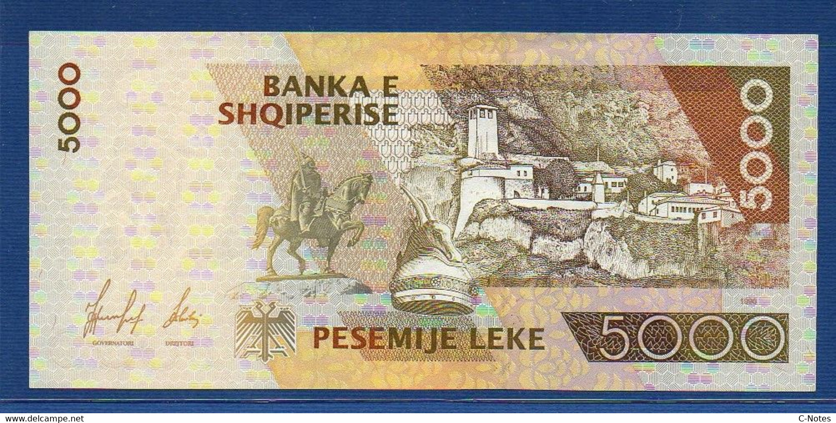 ALBANIA - P.66 – 5000 5.000 LEKE 1996 AUNC, Serie AB125884 - Albanien