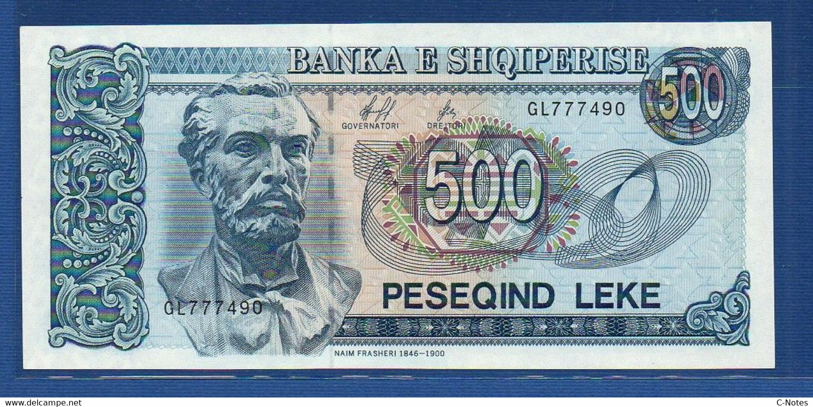 ALBANIA - P.60 – 500 LEKE 1996 UNC, Serie GL777490 - Albanie