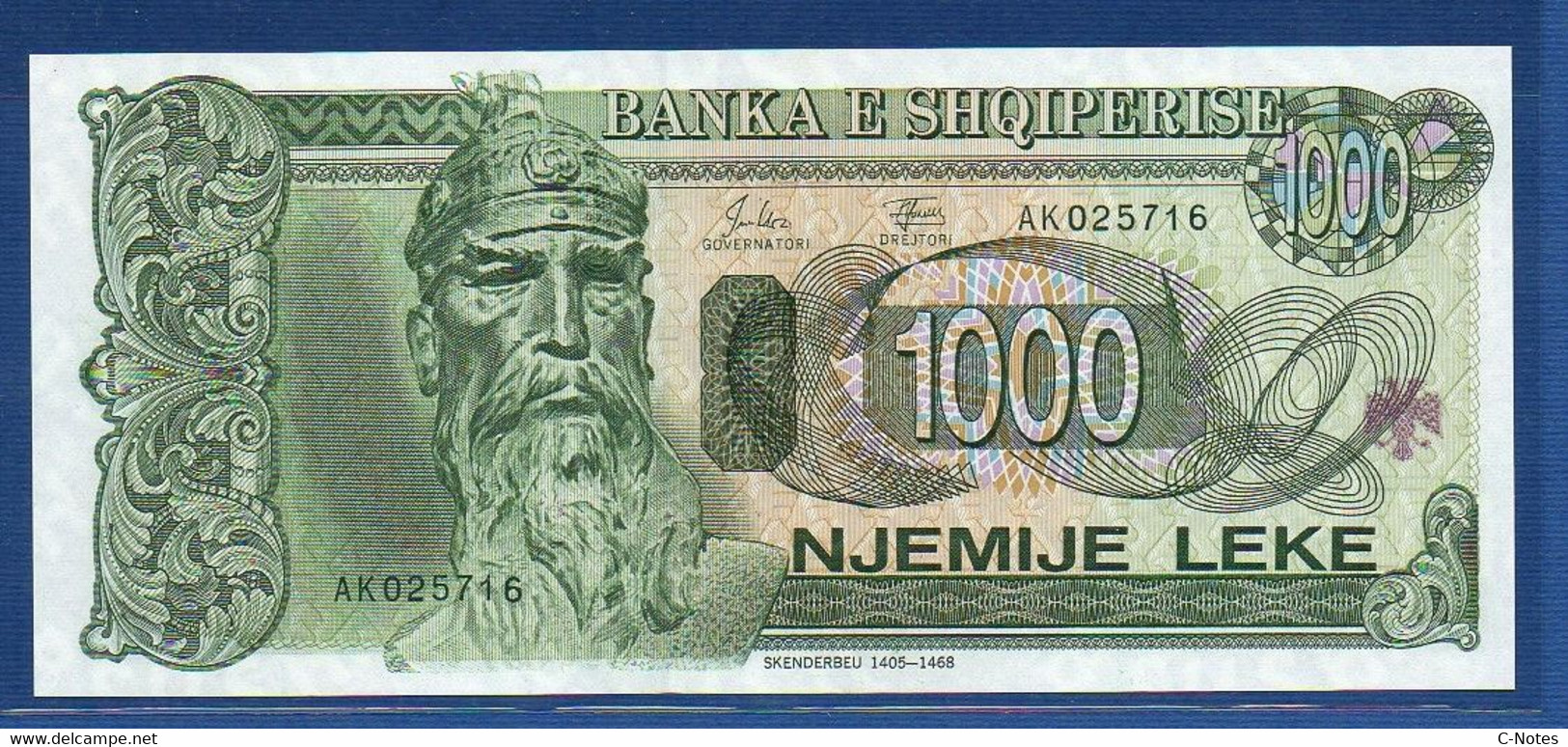 ALBANIA - P.58 –  1.000 1000 LEKE 1994 UNC, Serie AK025716 - Albanie