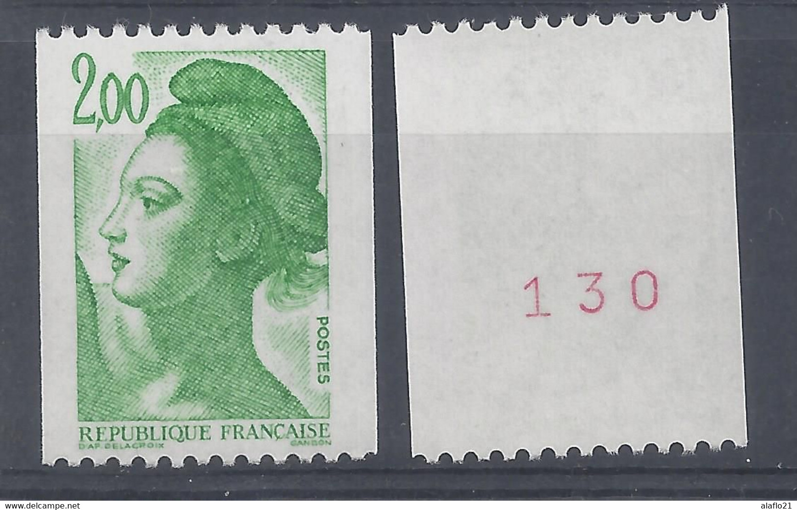 LIBERTE - ROULETTE Avec N° ROUGE N° 2487a - NEUF SANS CHARNIERE - Coil Stamps