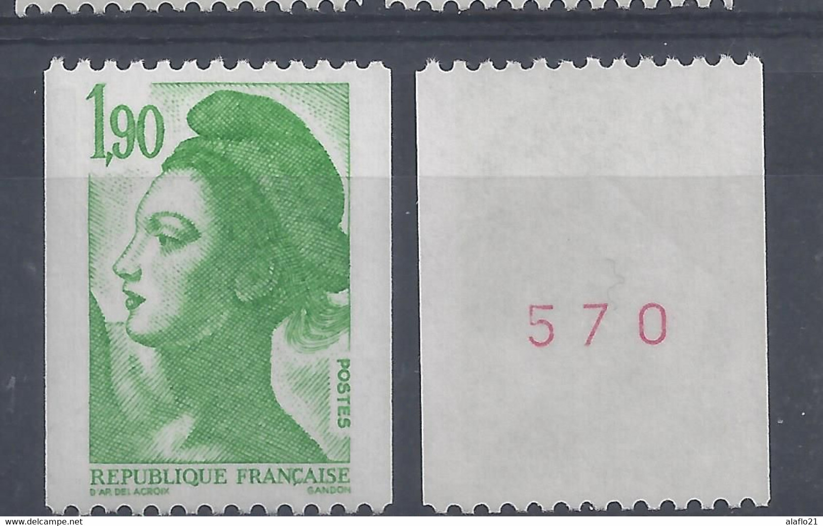 LIBERTE - ROULETTE Avec N° ROUGE N° 2426a - NEUF SANS CHARNIERE - Rollo De Sellos