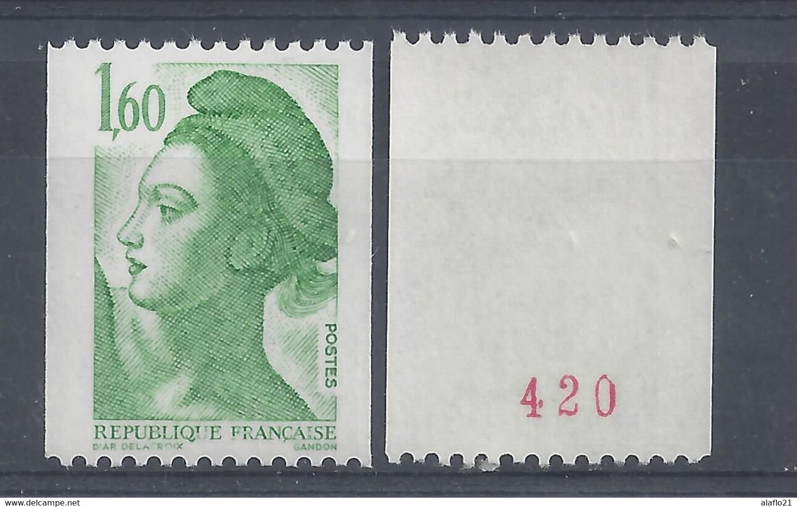 LIBERTE - ROULETTE Avec N° ROUGE N° 2222a - NEUF SANS CHARNIERE - Roulettes