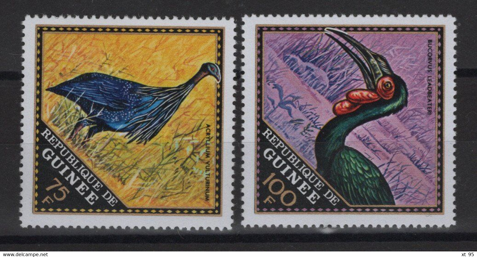 Guinee - N°444 + 445 - Faune - Oiseaux - ** Neufs Sans Charniere - Cote 7€ - Guinea (1958-...)