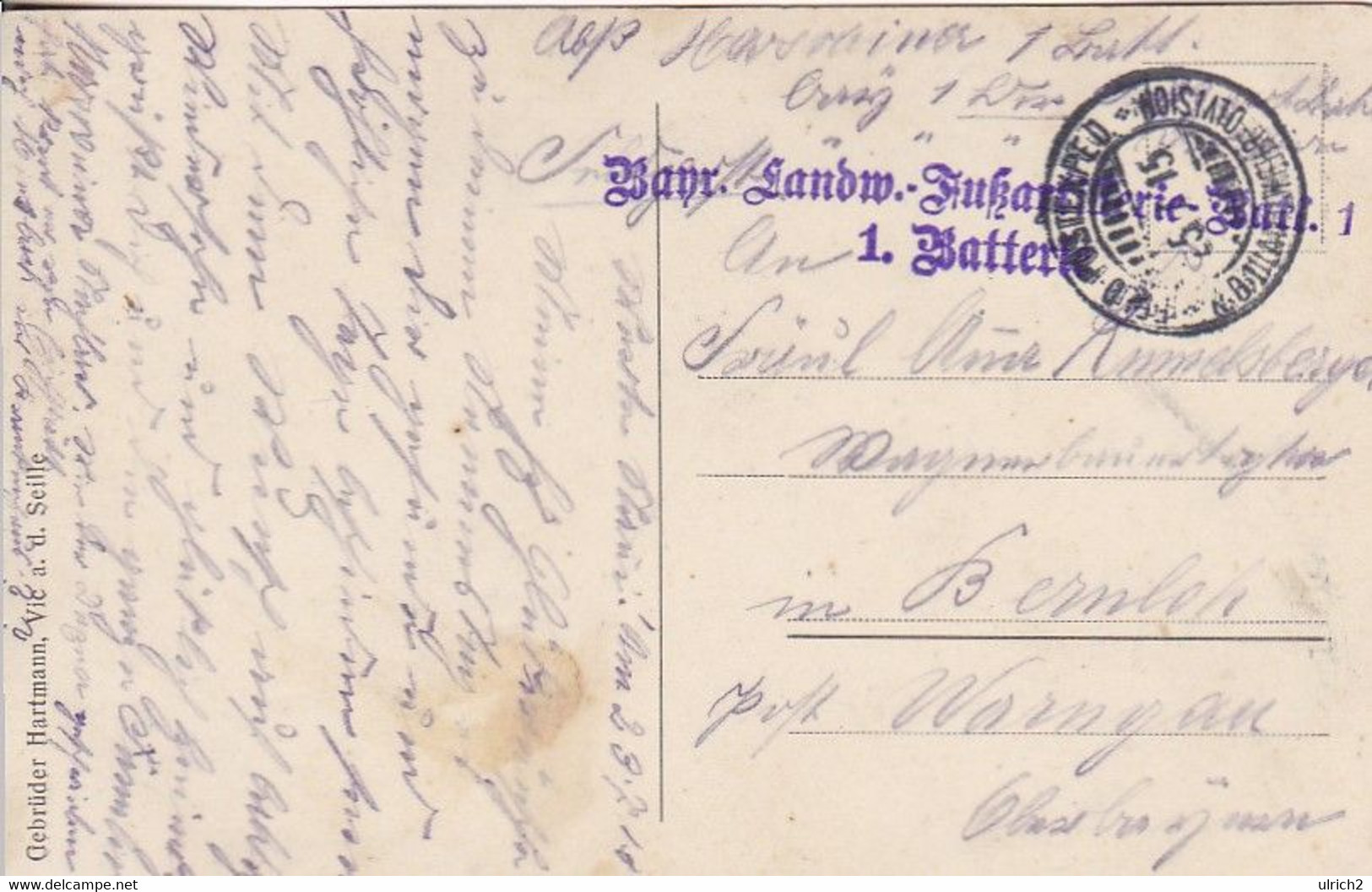 AK Vic A.d. Seille - Lothringer Tracht - Feldpost Bayr. Landw. Fussartl. Batl. 1 - 1915 (63139) - Lothringen