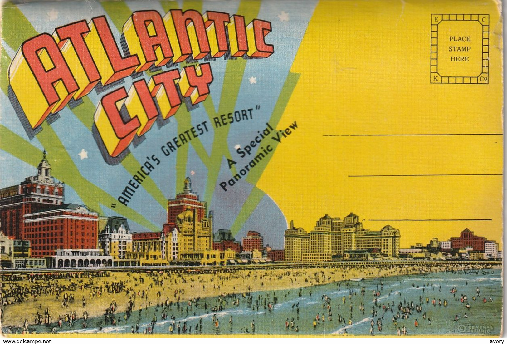Souvenir Folder Of Atlantic City  "America's Greatest Resort" - Atlantic City