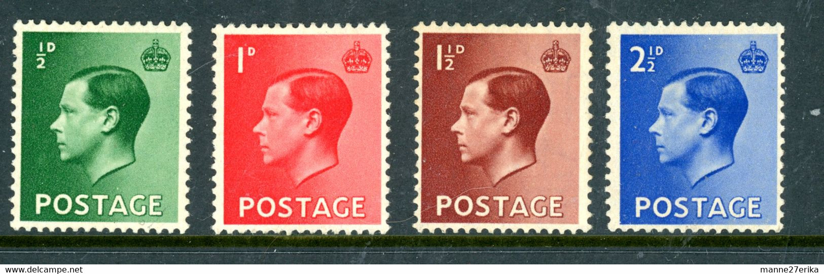 Great Britain MH 1936 King Edward - Unused Stamps