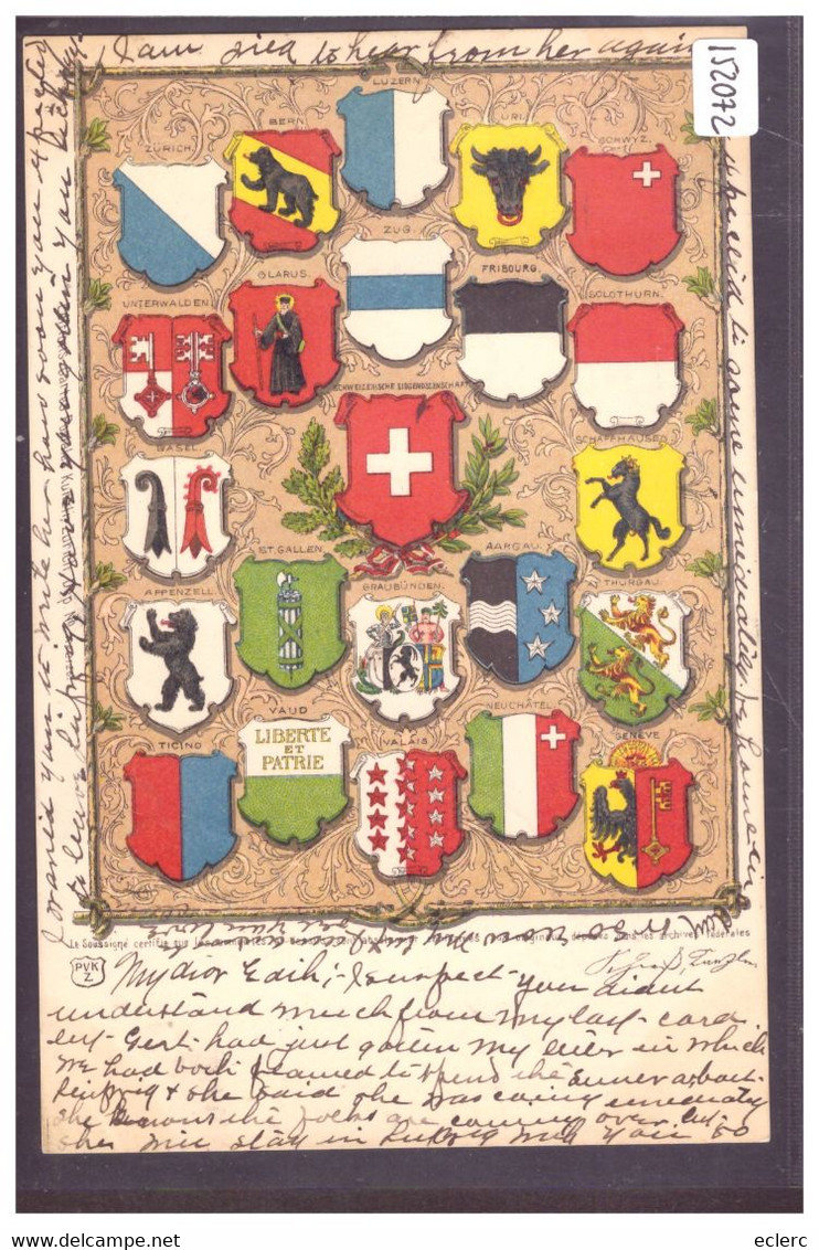 DRAPEAUX DES CANTONS SUISSES - TB - St. Anton