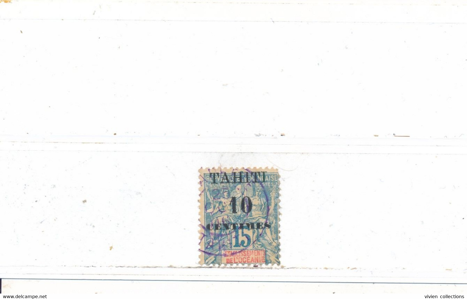 Polynésie Française - Tahiti Timbre Type Groupe N° 33 Oblitéré Papeete 25 Octobre 1906 - Used Stamps