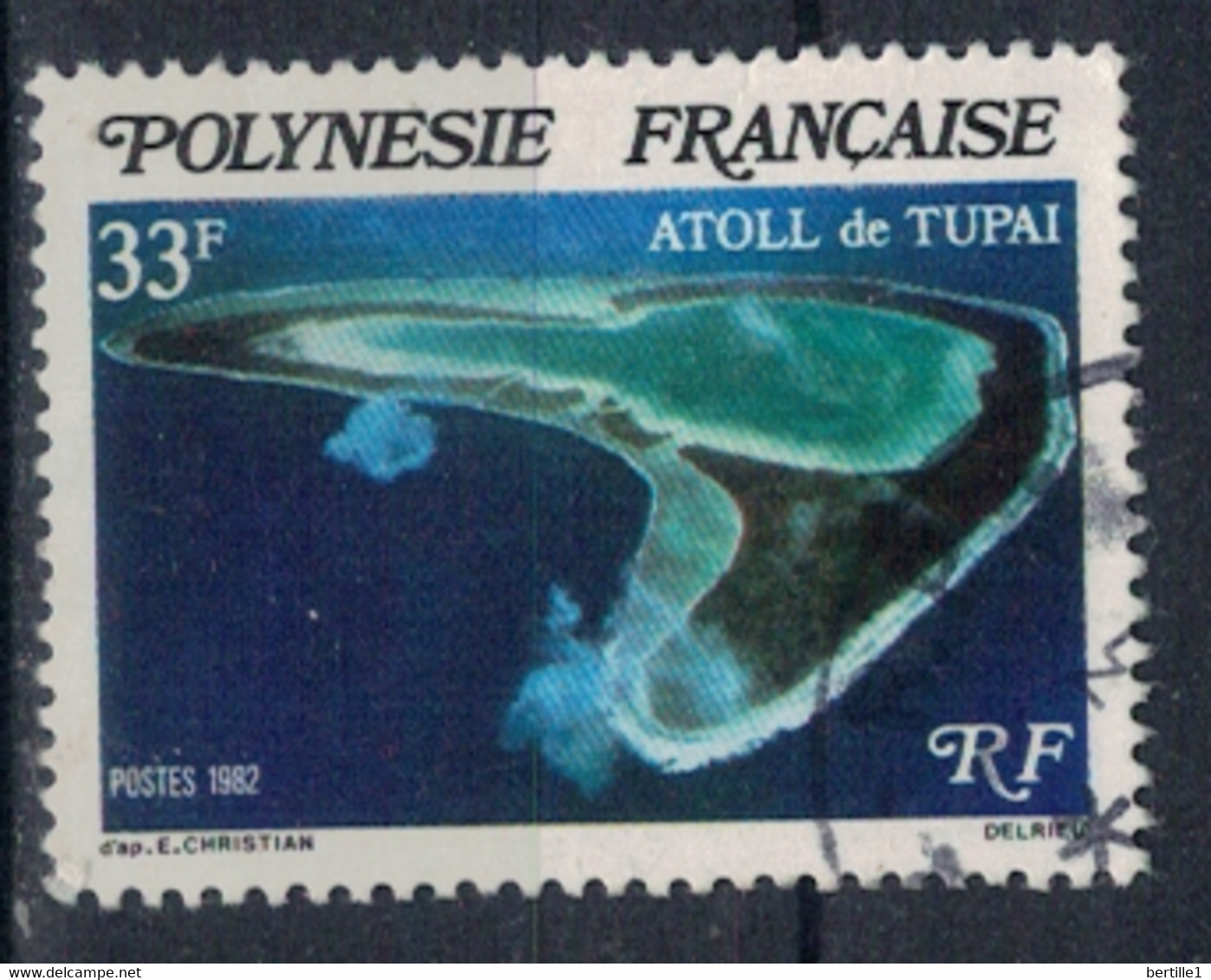 POLYNESIE FRANCAISE           N°  YVERT  187 (2) OBLITERE     ( OB    06/ 38 ) - Usati