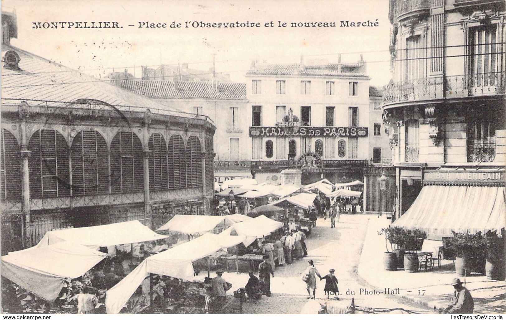 MARCHES - Montpellier - Place De L'Observatoire Et Le Nouveau Marché - Carte Postale Ancienne - Marktplaatsen