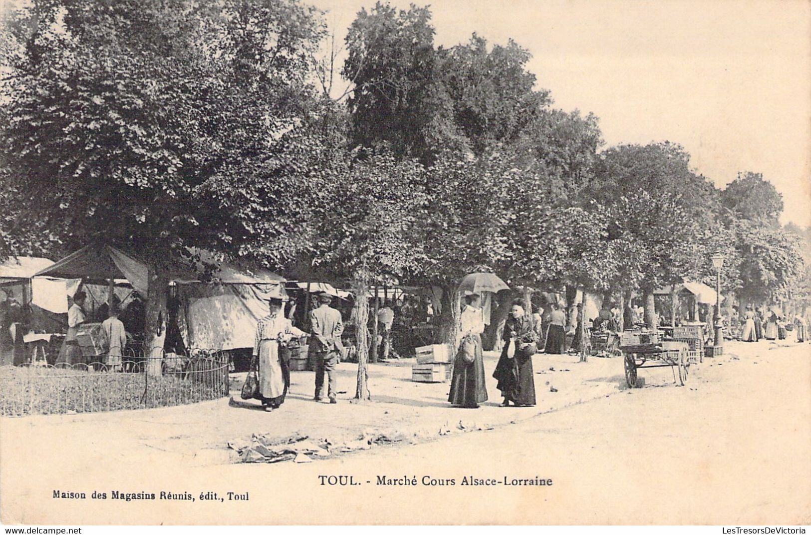 MARCHES - TOUL - Marché Cours Alsa Lorraine - Carte Postale Ancienne - Märkte