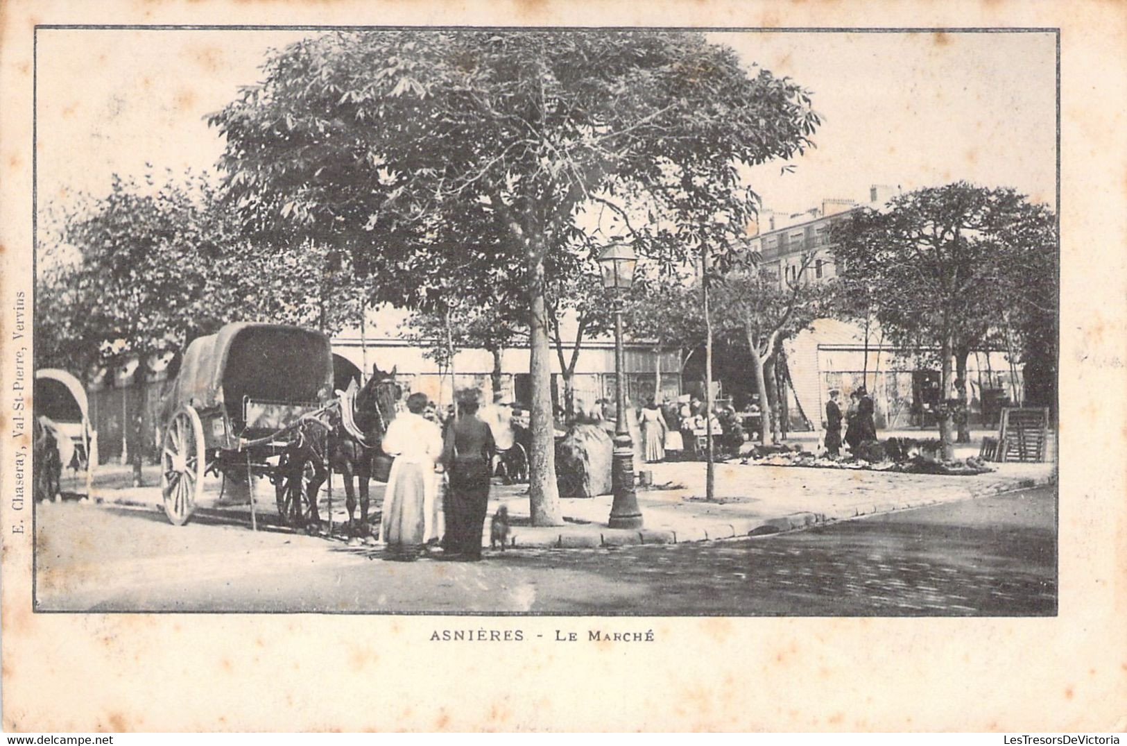 MARCHES - ASNIERES - Le Marché - Carte Postale Ancienne - Markets