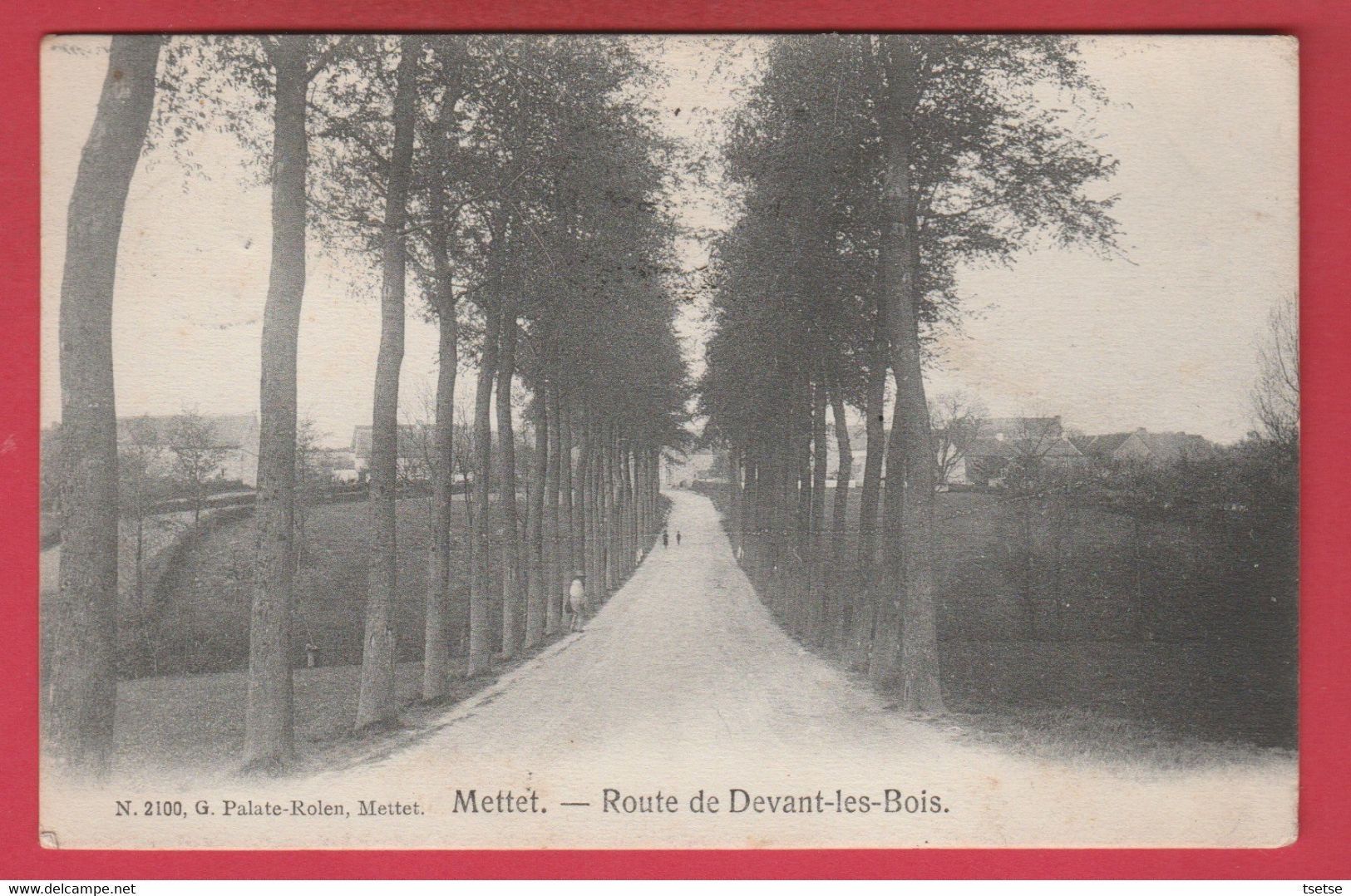 Mettet - Route De Devant-les-Bois -1909 ( Voir Verso ) - Mettet
