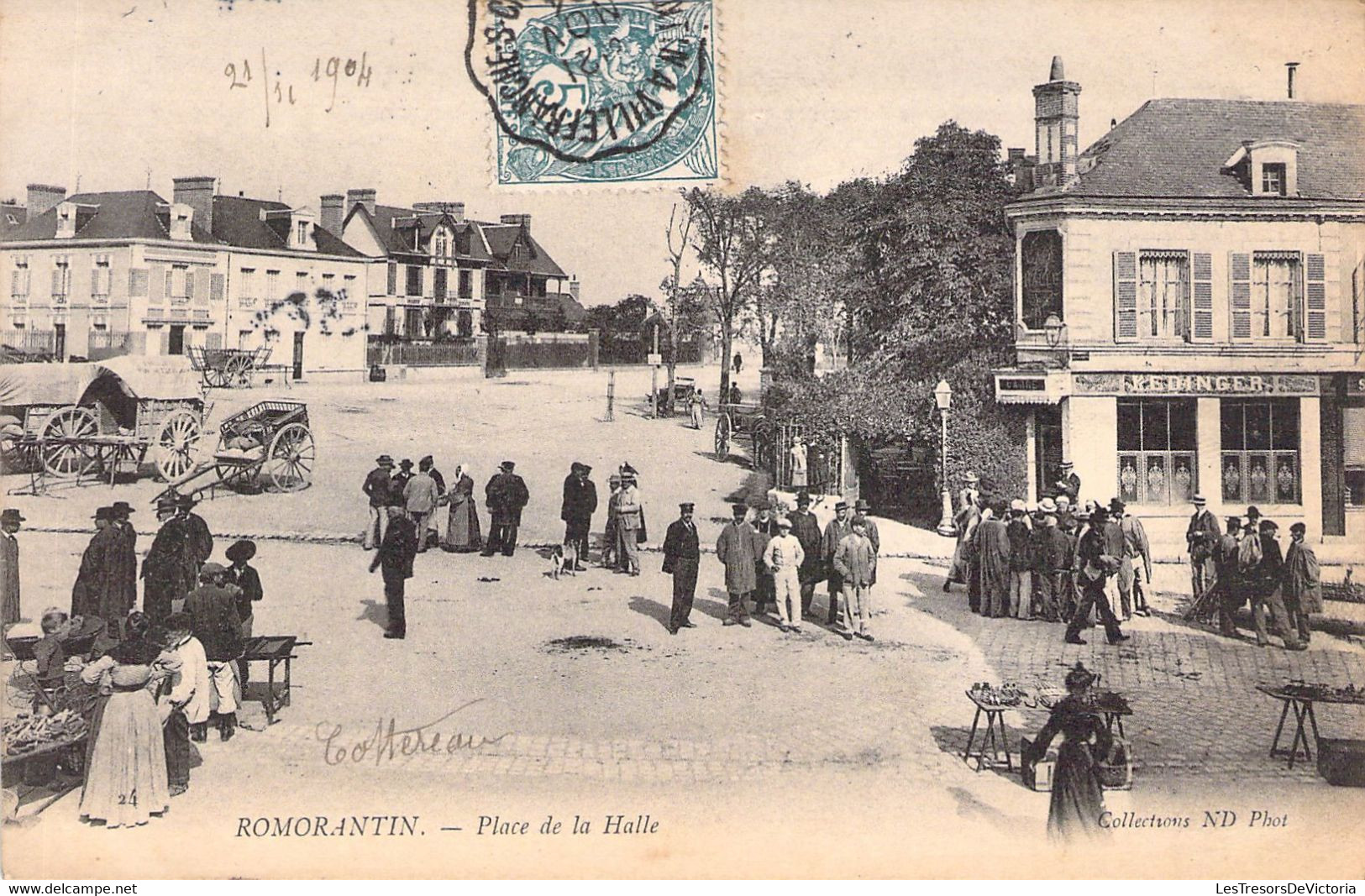 MARCHES - ROMORANTIN - Place De LA HALLE - Carte Postale Ancienne - Marchés