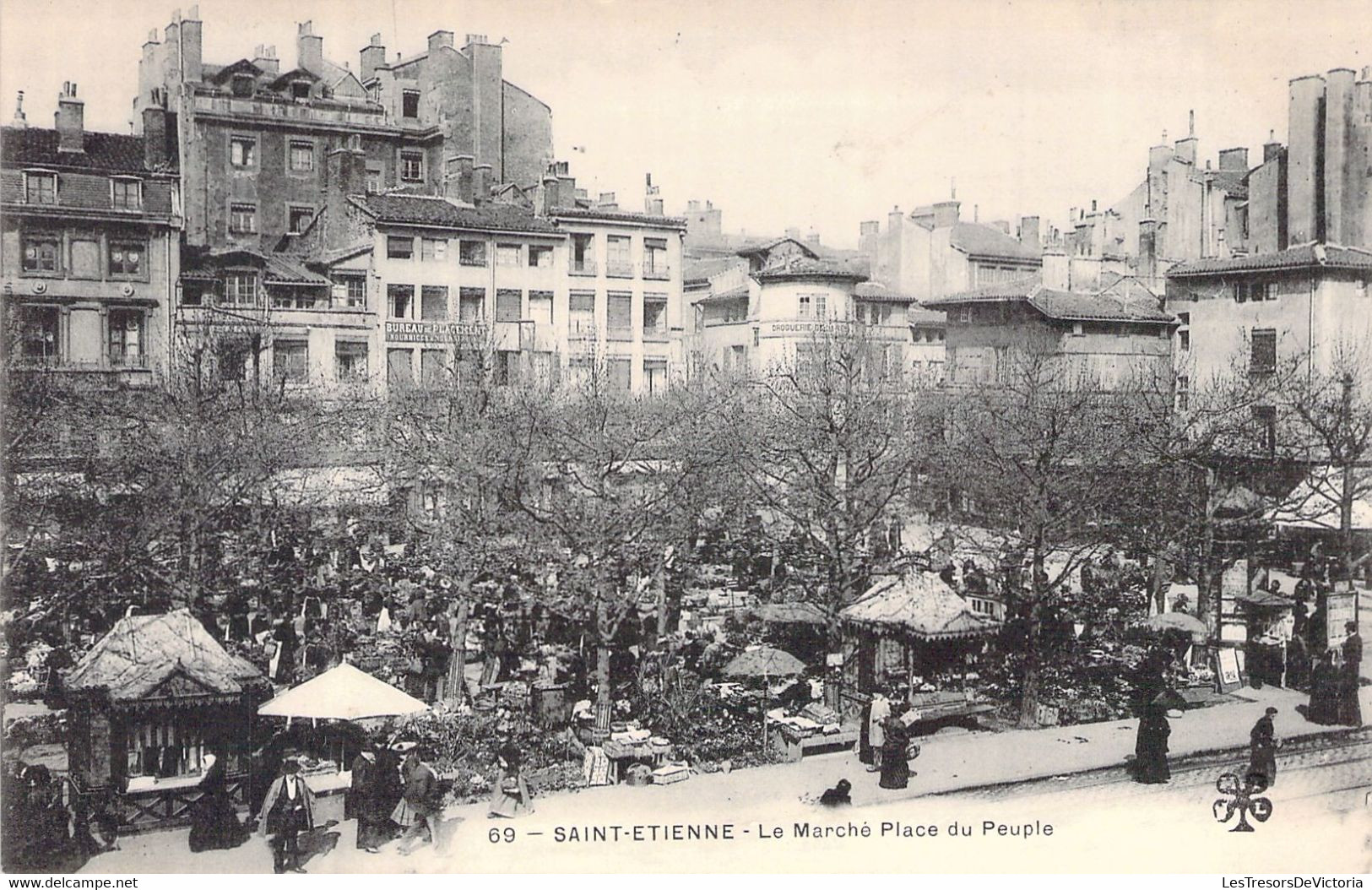 MARCHES - Saint Etienne - Le Marché Place Du Peuple - Carte Postale Ancienne - Märkte