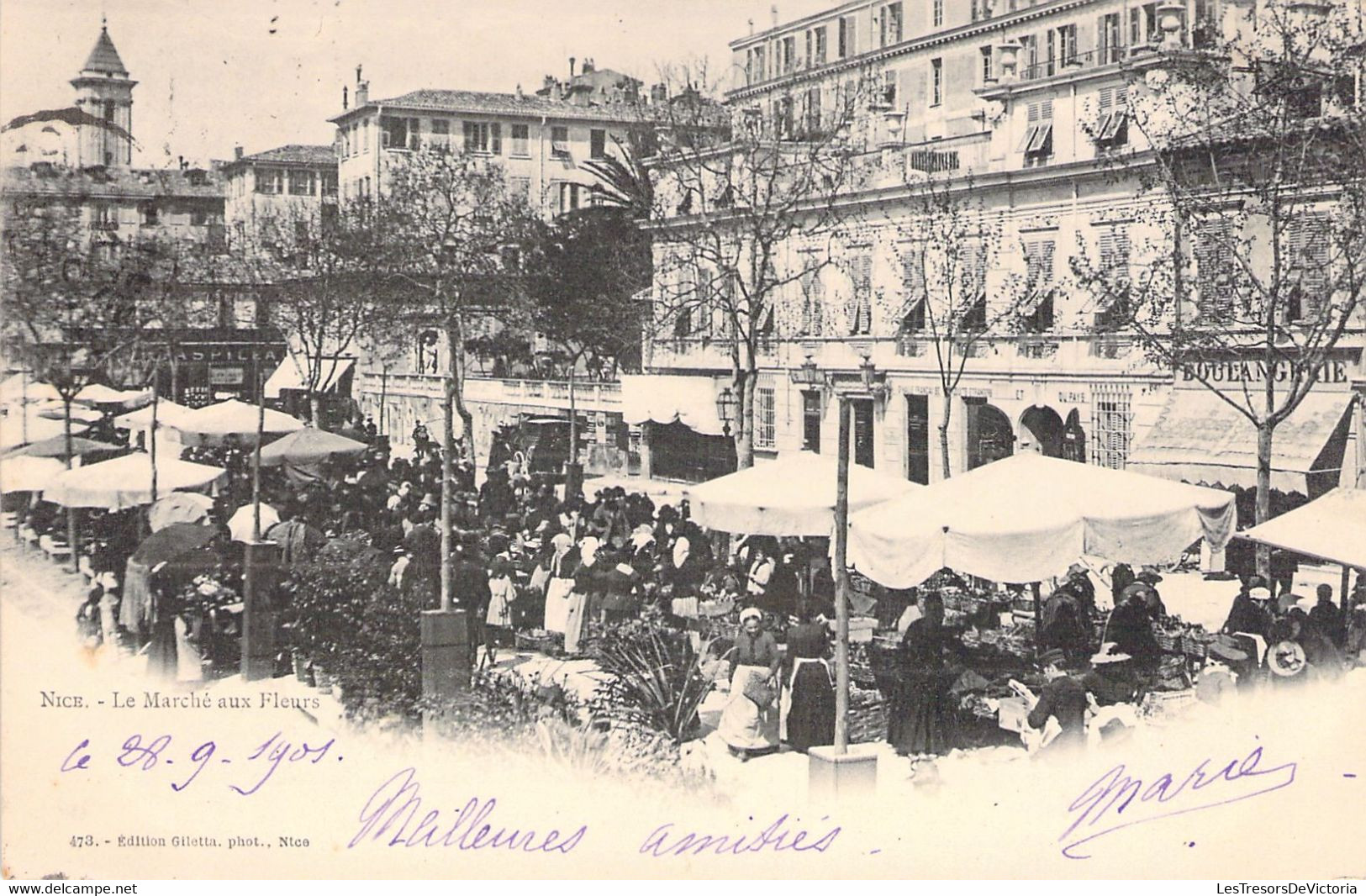 MARCHES - NICE - Le Marché Aux Fleurs - Carte Postale Ancienne - Märkte