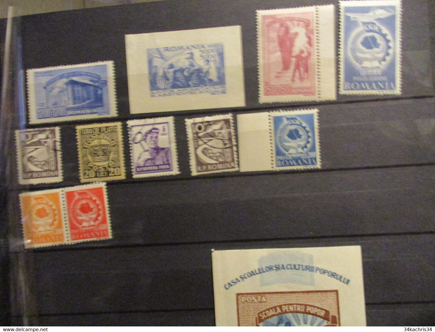Roumanie Romania Lot De 48 TP Blocs Majorité Sans Charnière Quelques TP Avec Défauts De Gomme Sinon TTB Année 1946/1947 - Unused Stamps
