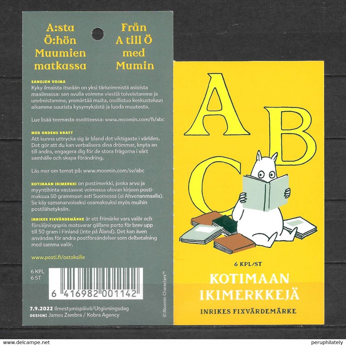 Finland 2022 The Moomins ABC , Carnet MNH - Ungebraucht