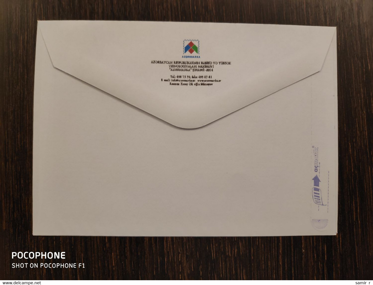 2014 FDC Azerbaijan Writer Persons - Azerbeidzjan